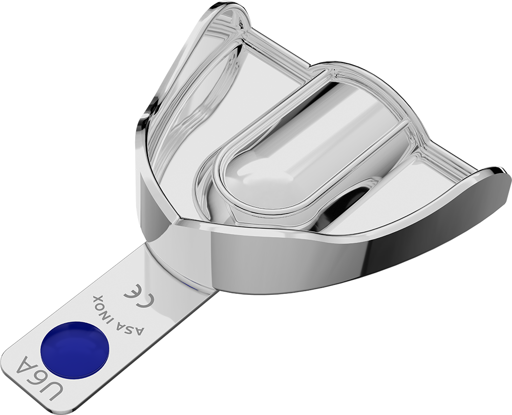 Nicht perforiert, Edelstahl - PERMA-LOCK Anatomic - Retentionsrand - OK - XL 2807-U6A – ASA Dental S.p.A. Uninominale, Sonstiges Abformzubehör