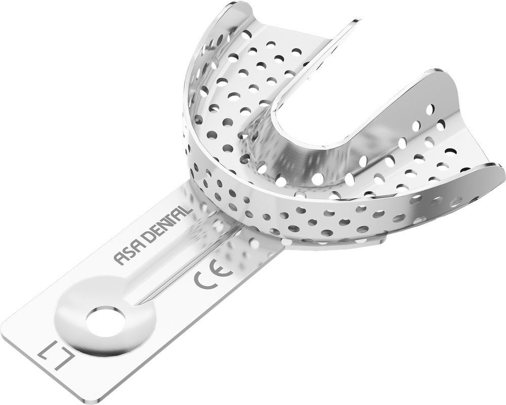 Perforiert aus Aluminium - ORTHOBABY für Kinder - Retentionsrand - UK - XXS 2816-L1 – ASA Dental S.p.A. Uninominale, Einmalabdrucklöffel