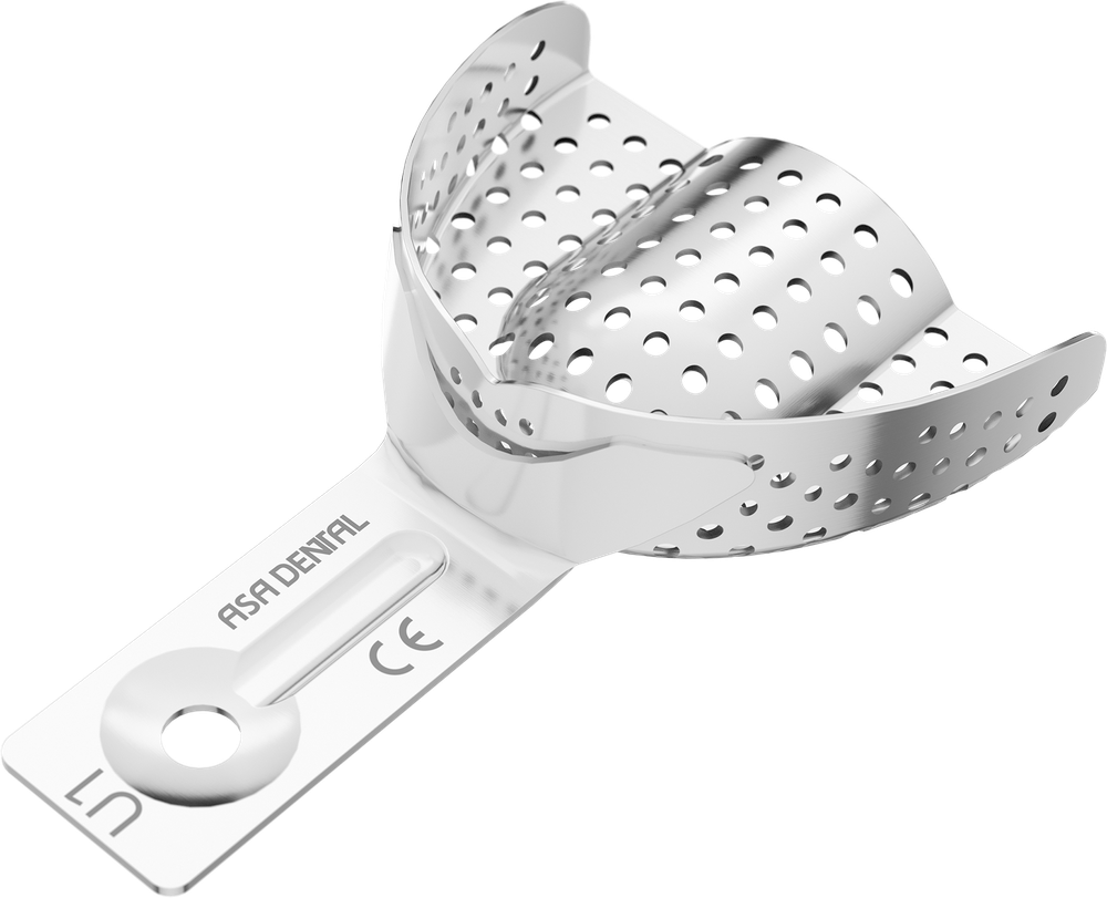 Perforiert aus Aluminium - für Implantologie - Retentionsrand - OK - XXS 2880-U1 – ASA Dental S.p.A. Uninominale, Einmalabdrucklöffel