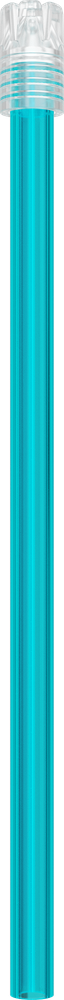 Multicolor - ABNEHMBARE KAPPE - cyanblaues Röhrchen, transparente Kappe - 13 cm 2900E-ZT13 – ASA Dental S.p.A. Uninominale, Speichelsauger
