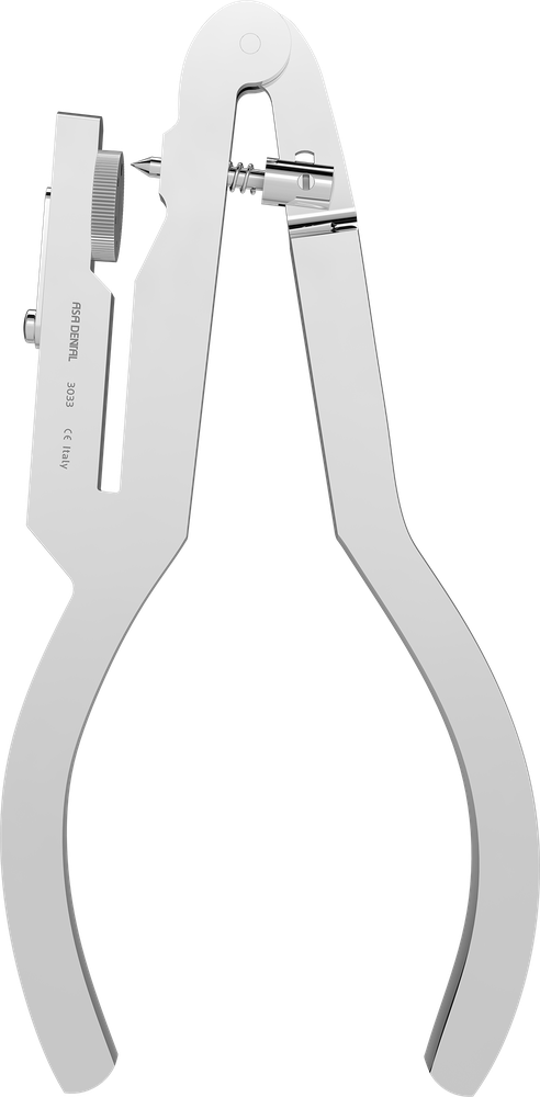 Kofferdam-Lochzange - 16,2 cm 3033 – ASA Dental S.p.A. Uninominale, Kofferdamzangen / Kofferdamlochzangen