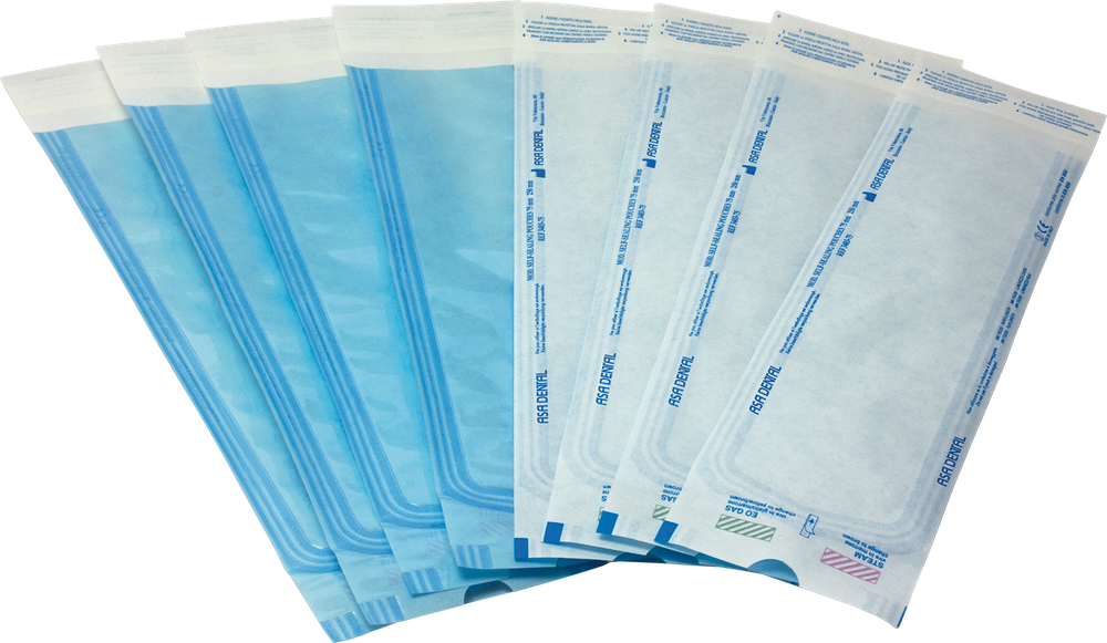 Selbstklebende Sterilisationsbeutel - 75x250 mm 3403-75 – ASA Dental S.p.A. Uninominale, Sterilisationsschläuche und -beutel