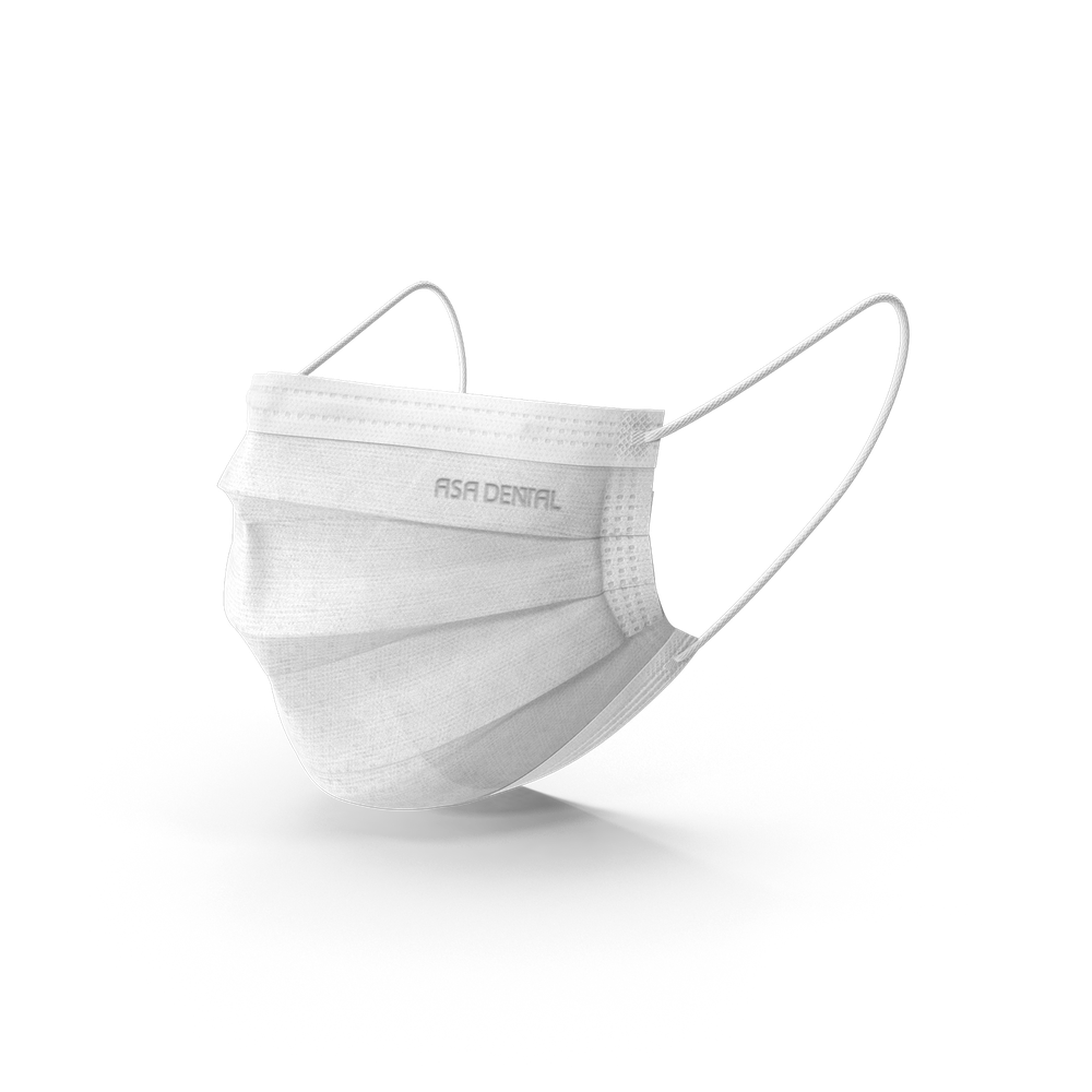 Chirurgische Masken - Weiß - Mundschutzmaske mit Gummiband 3450E-B – ASA Dental S.p.A. Uninominale, Mundschutz