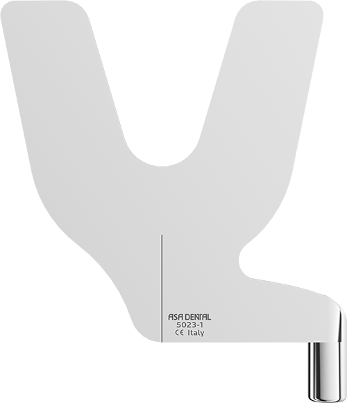 Bissgabel glatt 5023-1 – ASA Dental S.p.A. Uninominale, Bissregistrierung - Basisplatten