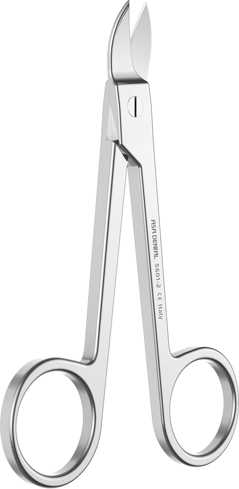 Kronenschere - gebogen, einseitig gezahnt - 10,5 cm 5601-2