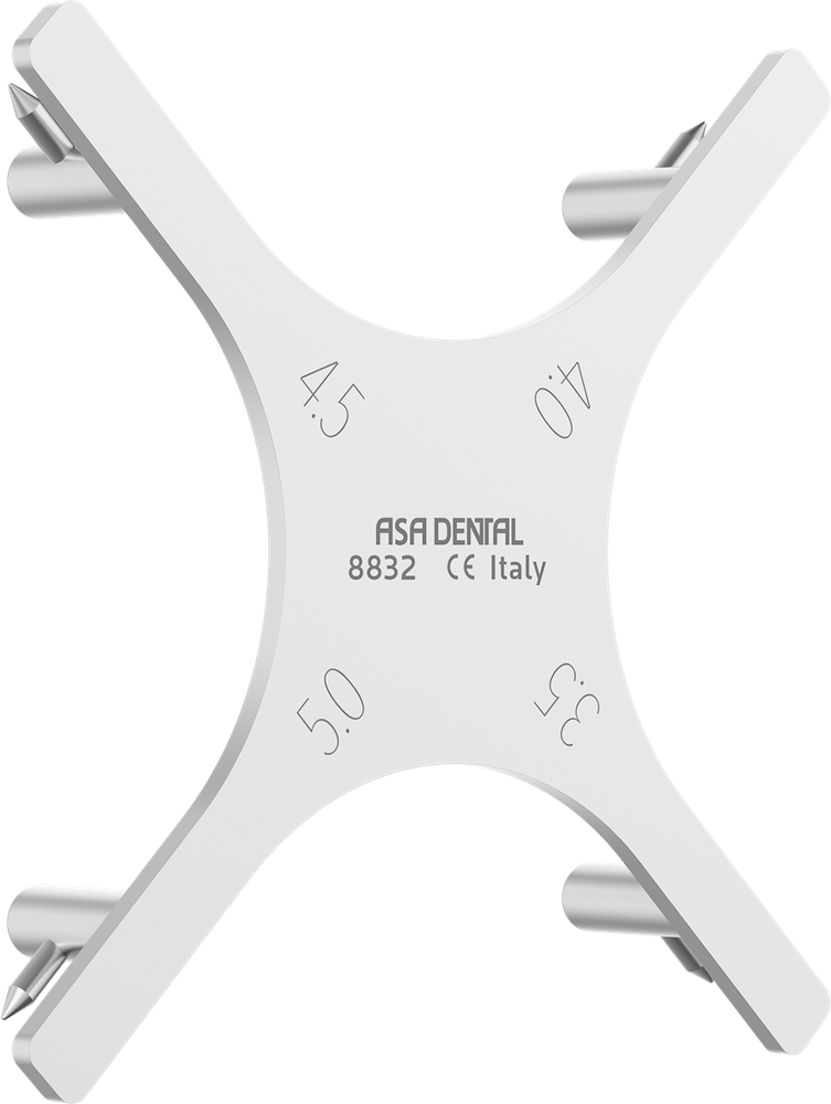 Messlehre für Bracketpositionierung - Messlehre 3.5 / 4.0 / 4.5 / 5.0 mm 8832 – ASA Dental S.p.A. Uninominale, Messinstrumente