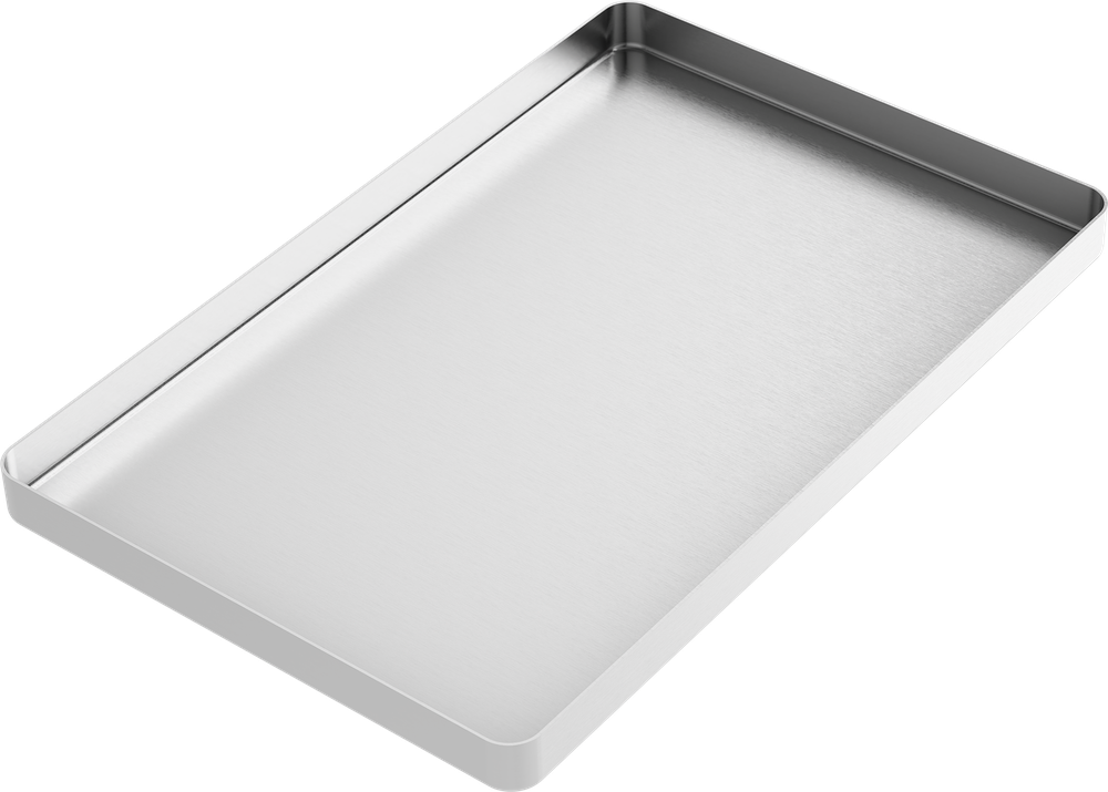 Instrumenten-Tablett - LARGE - Silber - 284x183x17 mm AL2720-LA – ASA Dental S.p.A. Uninominale, Trays, Sterilcontainer und Zubehör