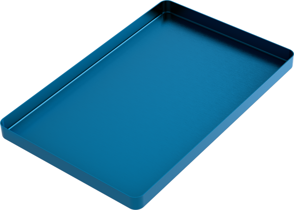 Instrumenten-Tablett - LARGE - Hellblau - 284x183x17 mm AL2720-LC – ASA Dental S.p.A. Uninominale, Trays, Sterilcontainer und Zubehör