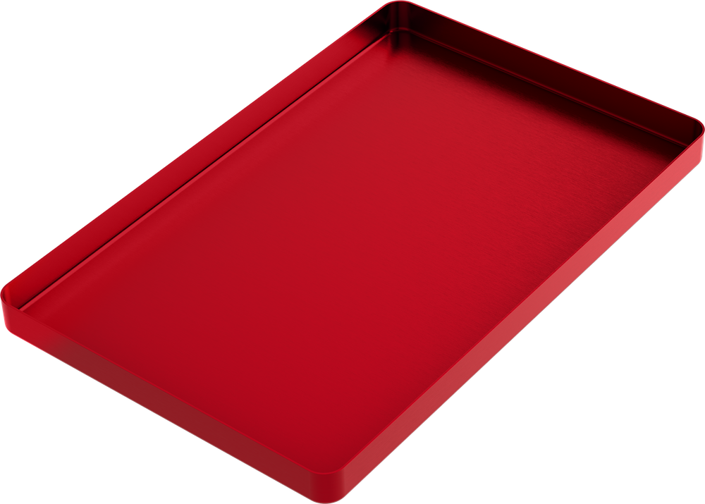 Instrumenten-Tablett - LARGE - Rot - 284x183x17 mm AL2720-LR – ASA Dental S.p.A. Uninominale, Trays, Sterilcontainer und Zubehör