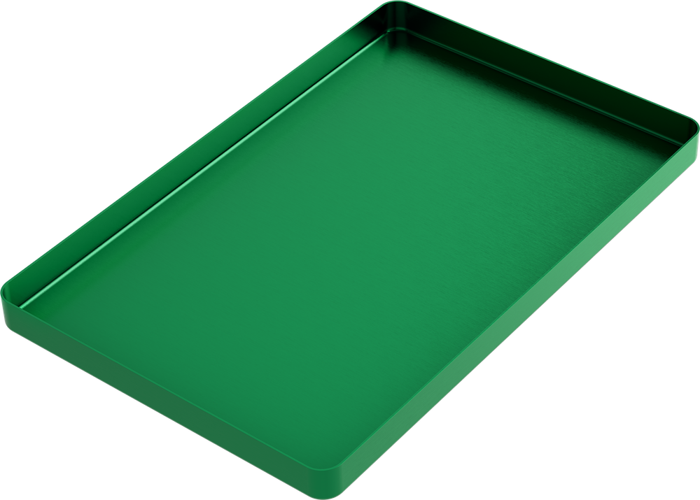 Instrumenten-Tablett - LARGE - Grün - 284x183x17 mm AL2720-LV – ASA Dental S.p.A. Uninominale, Trays, Sterilcontainer und Zubehör