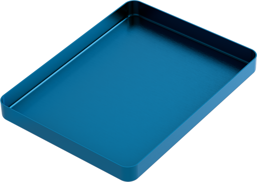 Instrumenten-Tablett - MEDIUM - Hellblau - 142x183x17 mm AL2722-LC – ASA Dental S.p.A. Uninominale, Trays, Sterilcontainer und Zubehör