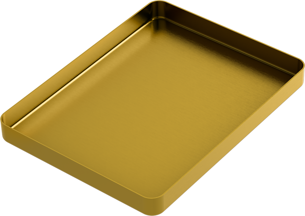 Instrumenten-Tablett - MEDIUM - Gold - 142x183x17 mm AL2722-LO – ASA Dental S.p.A. Uninominale, Trays, Sterilcontainer und Zubehör