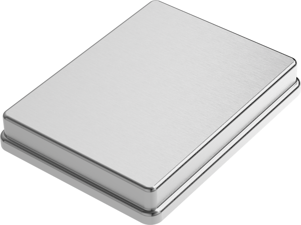 Instrumenten-Tablett - Deckel - Silber - 144x187x29 mm AL2722-UA – ASA Dental S.p.A. Uninominale, Trays, Sterilcontainer und Zubehör