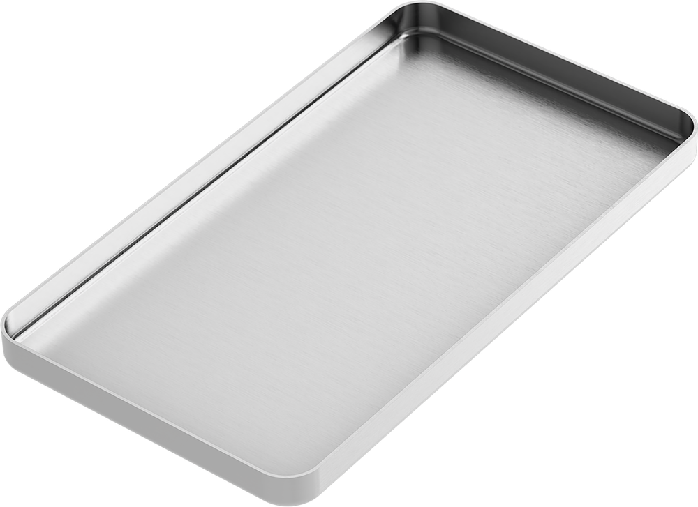 Instrumenten-Tablett - MINI - Silber - 100x180x11 mm AL2723-LA – ASA Dental S.p.A. Uninominale, Trays, Sterilcontainer und Zubehör