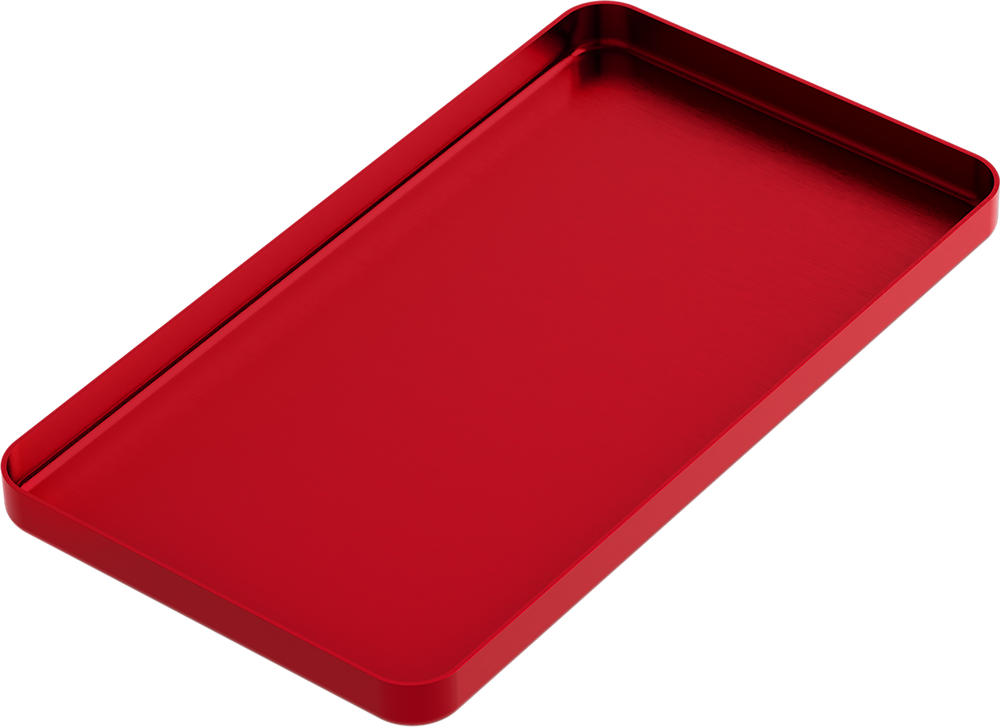 Instrumenten-Tablett - MINI - Rot - 100x180x11 mm AL2723-LR – ASA Dental S.p.A. Uninominale, Trays, Sterilcontainer und Zubehör