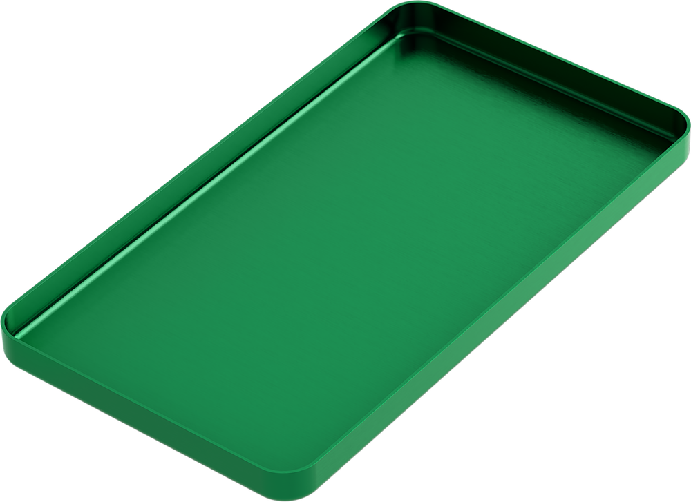 Instrumenten-Tablett - MINI - Grün - 100x180x11 mm AL2723-LV – ASA Dental S.p.A. Uninominale, Trays, Sterilcontainer und Zubehör