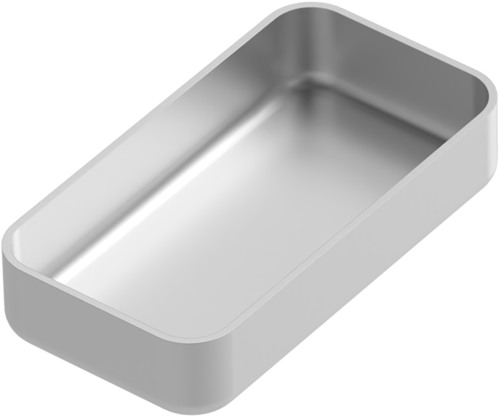 Instrumenten-Tablett - 49x26x10 mm AL2724-2 – ASA Dental S.p.A. Uninominale, Trays, Sterilcontainer und Zubehör