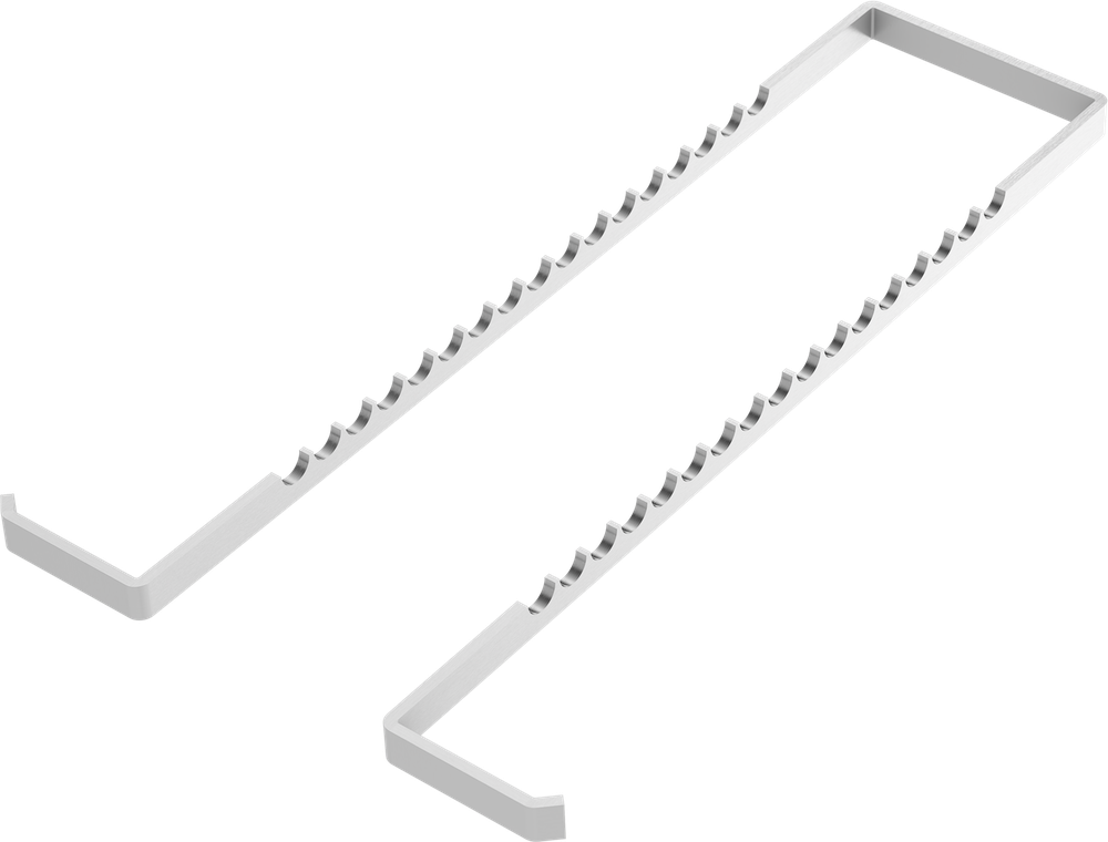Instrumenten-Tablett - Aluminium-Schiene - Schiene für 17 Instrumente AL2730-2 – ASA Dental S.p.A. Uninominale, Trays, Sterilcontainer und Zubehör