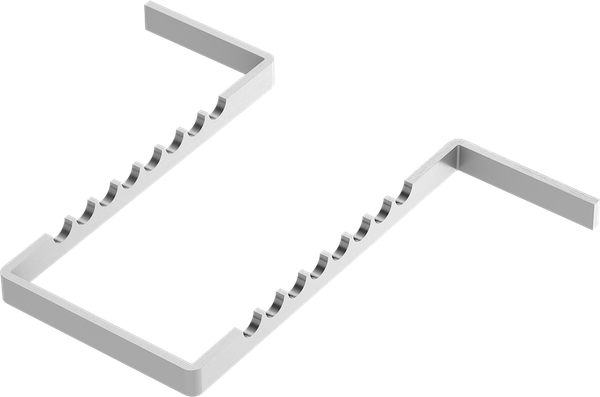 Aluminium-Schiene - Schiene für 8 Instrumente AL2731-1