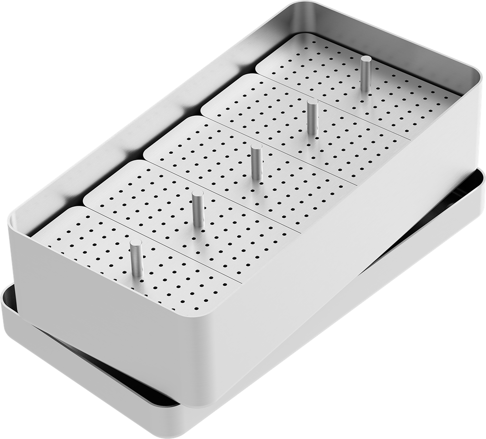 Endodontie-Boxen aus Aluminium - MAXI - 204x105x54 mm AL2740-1 – ASA Dental S.p.A. Uninominale, Endoboxen