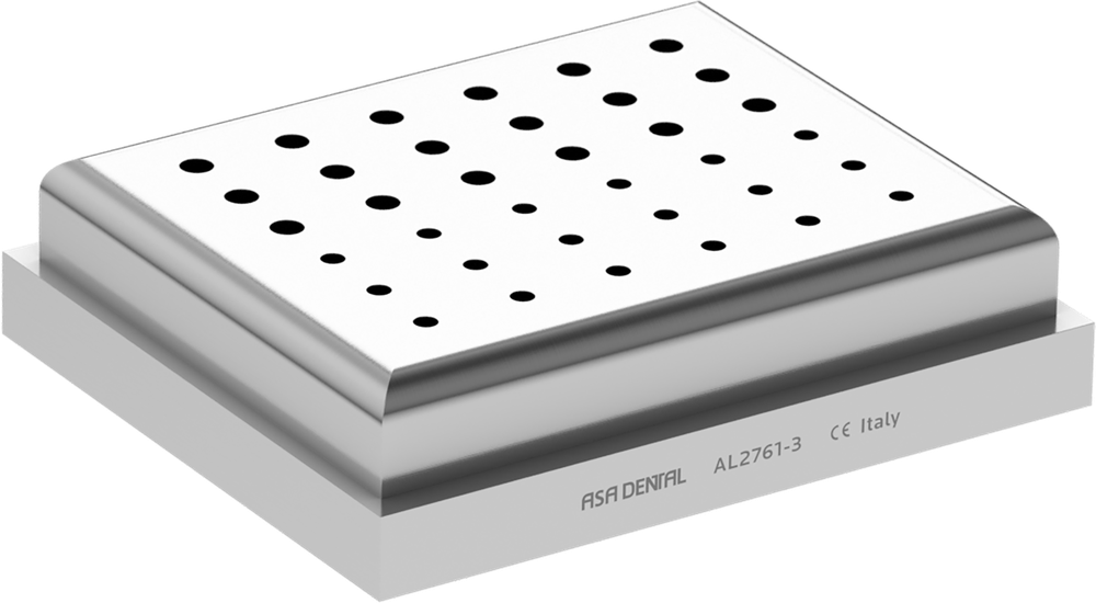 mit Sockel, für 36 FG/CA Bohrer (klein groß) AL2761-3 – ASA Dental S.p.A. Uninominale, Bohrerständer