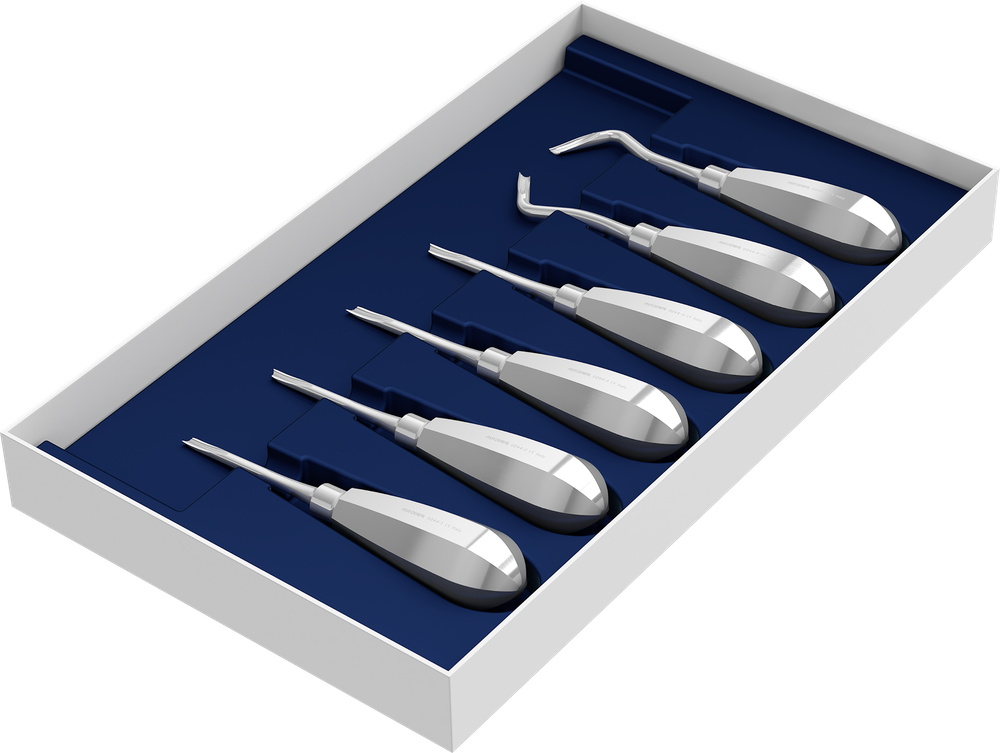 Set mit 6 Wurzelhebern S0244-6 – ASA Dental S.p.A. Uninominale, Wurzelheber
