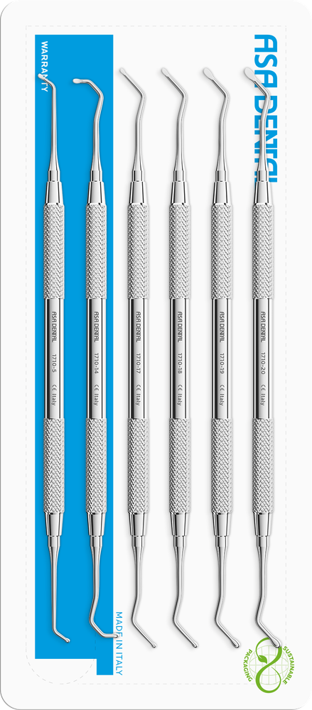 Exkavatoren doppelendig Set Nr. 6 S1710-6 – ASA Dental S.p.A. Uninominale, Sonstige Füllungsinstrumente