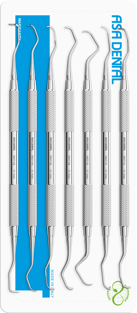 Gracey-Set Nr. 7 S1807 – ASA Dental S.p.A. Uninominale, Küretten