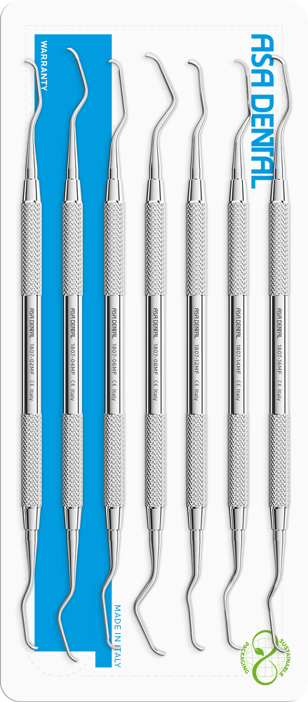 Gracey-Set Nr. 7 MF/Type S1807MF – ASA Dental S.p.A. Uninominale, Küretten