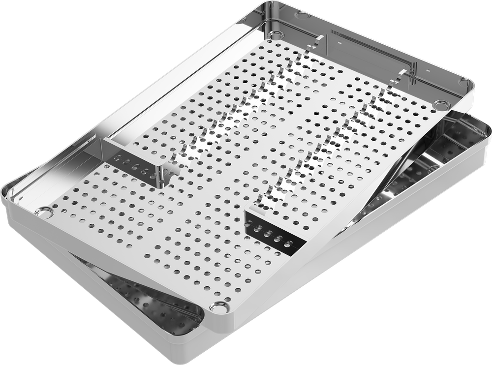 Instrumentenschiene mit Schiene - 23 Instrumente S2721-1 – ASA Dental S.p.A. Uninominale, Trays, Sterilcontainer und Zubehör