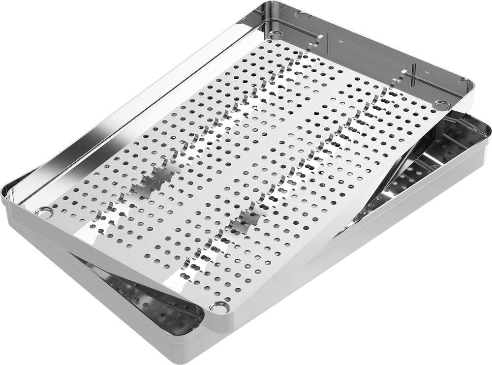 Instrumentenschiene mit Schiene - 23 Instrumente S2721-2 – ASA Dental S.p.A. Uninominale, Trays, Sterilcontainer und Zubehör