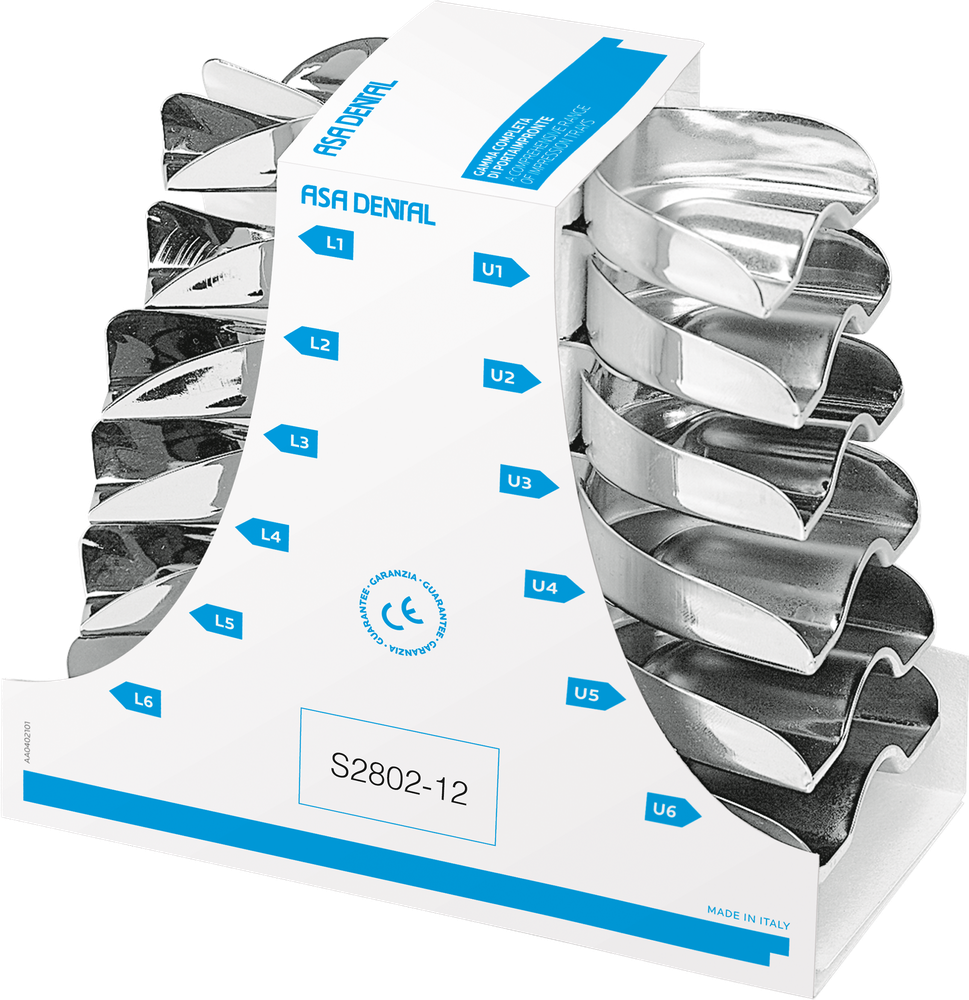Abformlöffel-Set, 12-teilig S2802-12 – ASA Dental S.p.A. Uninominale, Sonstiges Abformzubehör
