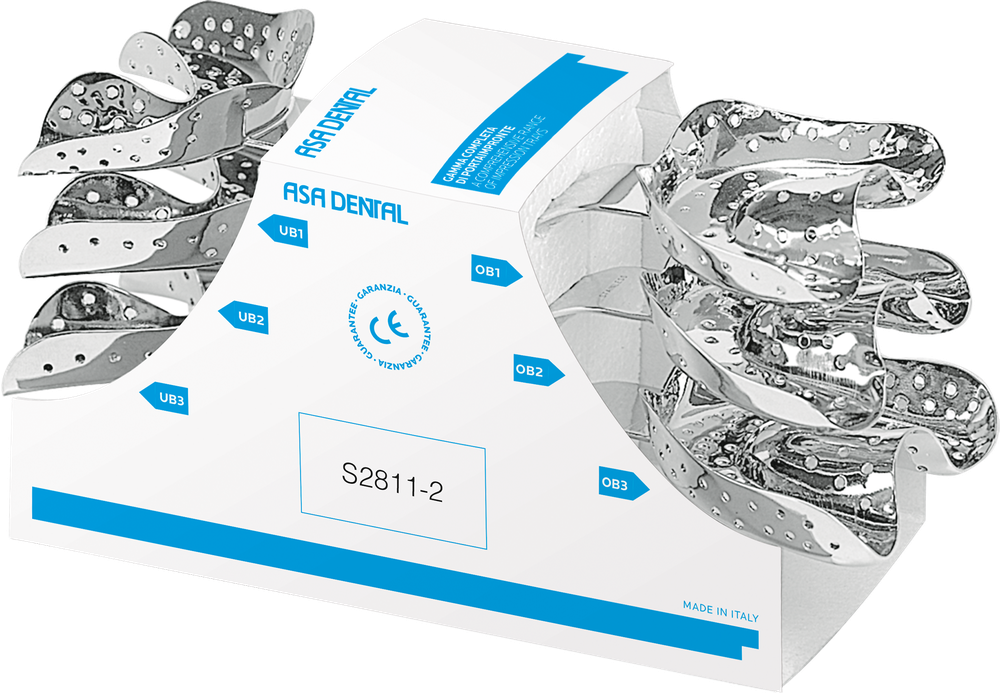 Abformlöffel-Set, 6-teilig - Ehricke S2811-2 – ASA Dental S.p.A. Uninominale, Einmalabdrucklöffel