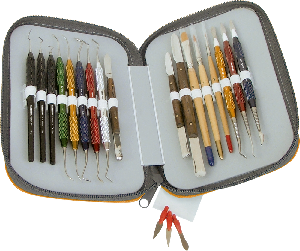 Labor-Set für Wachs und Porzellan S6811-1 – ASA Dental S.p.A. Uninominale, Zubehör