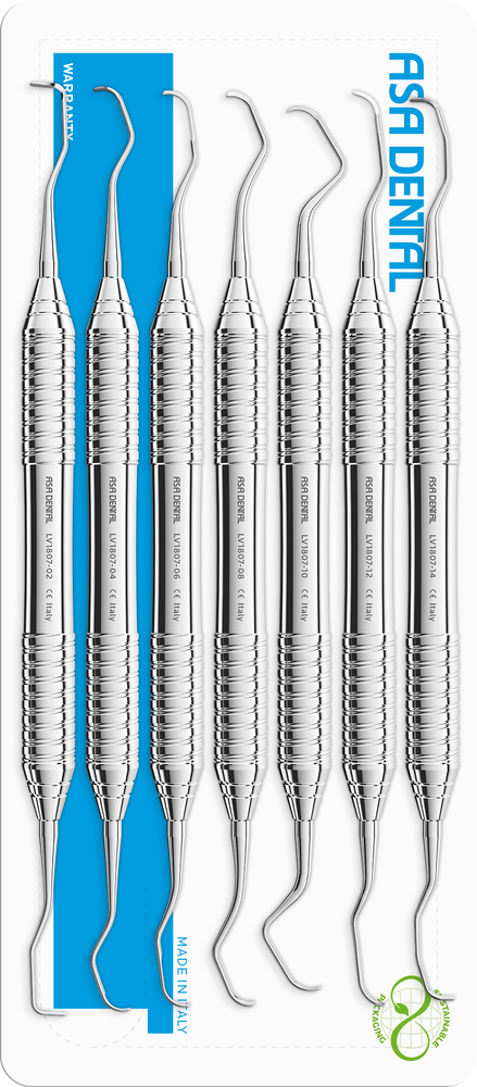 Gracey-Set Nr. 7 SLV1807 – ASA Dental S.p.A. Uninominale, Küretten