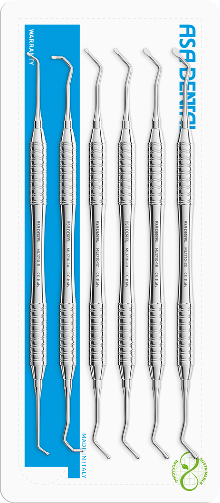 Exkavatoren-Set Nr. 6 SML1710-6 – ASA Dental S.p.A. Uninominale, Küretten