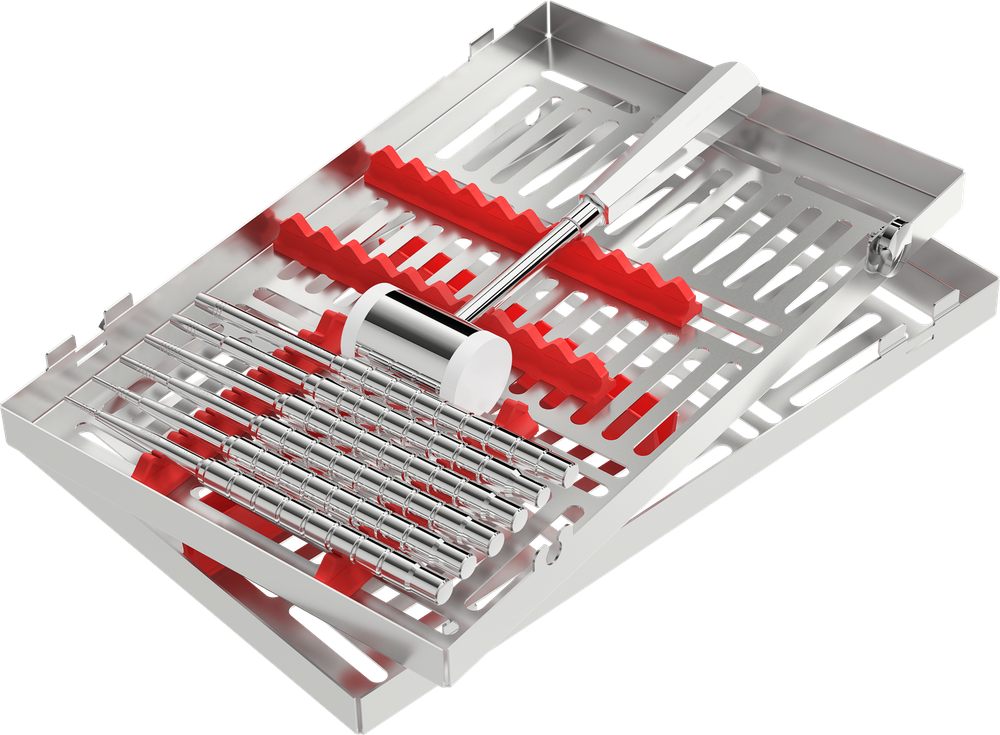 Sinuslift-Set für kleine Elevation (rotes Zusatzset) SPR0495 – ASA Dental S.p.A. Uninominale, Systemunabhängige Instrumente und Zubehör