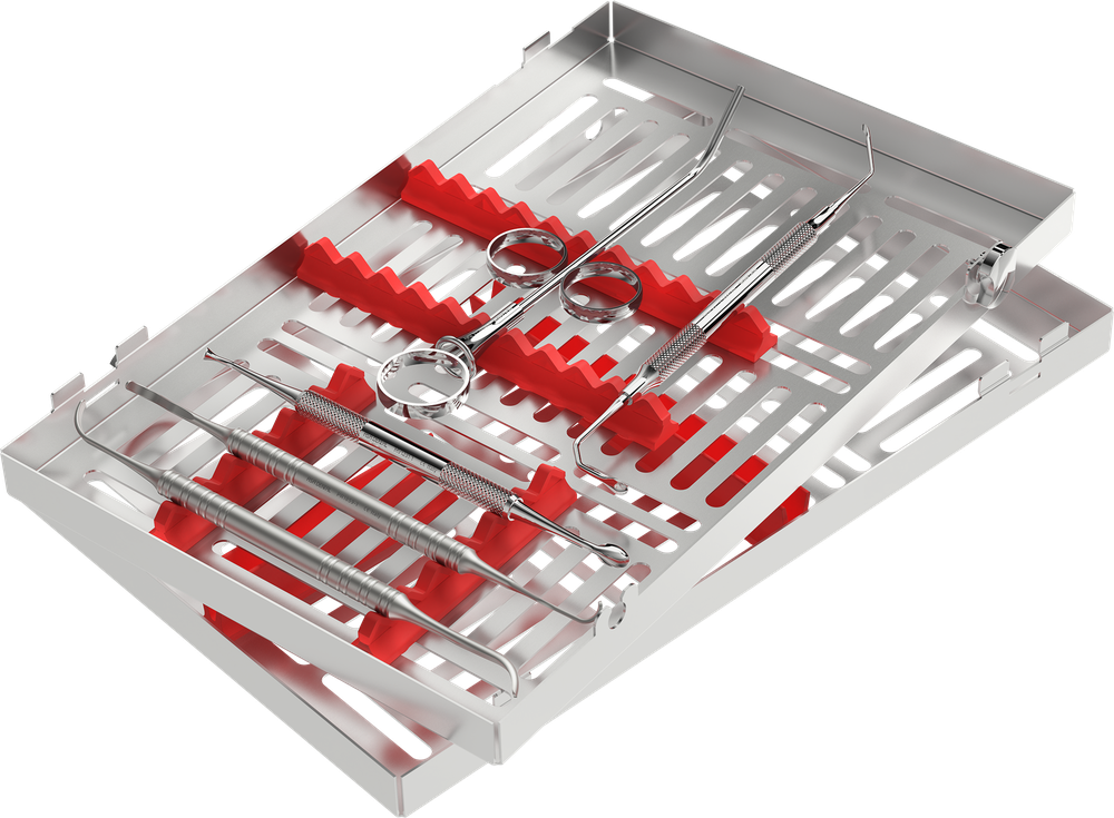 Sinuslift-Set für große Elevation (rotes Zusatzset) SPR0496 – ASA Dental S.p.A. Uninominale, Systemunabhängige Instrumente und Zubehör