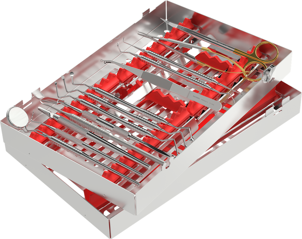 Implantologie-Set - Perfection (rot) SPR2781-I – ASA Dental S.p.A. Uninominale, Systemunabhängige Instrumente und Zubehör