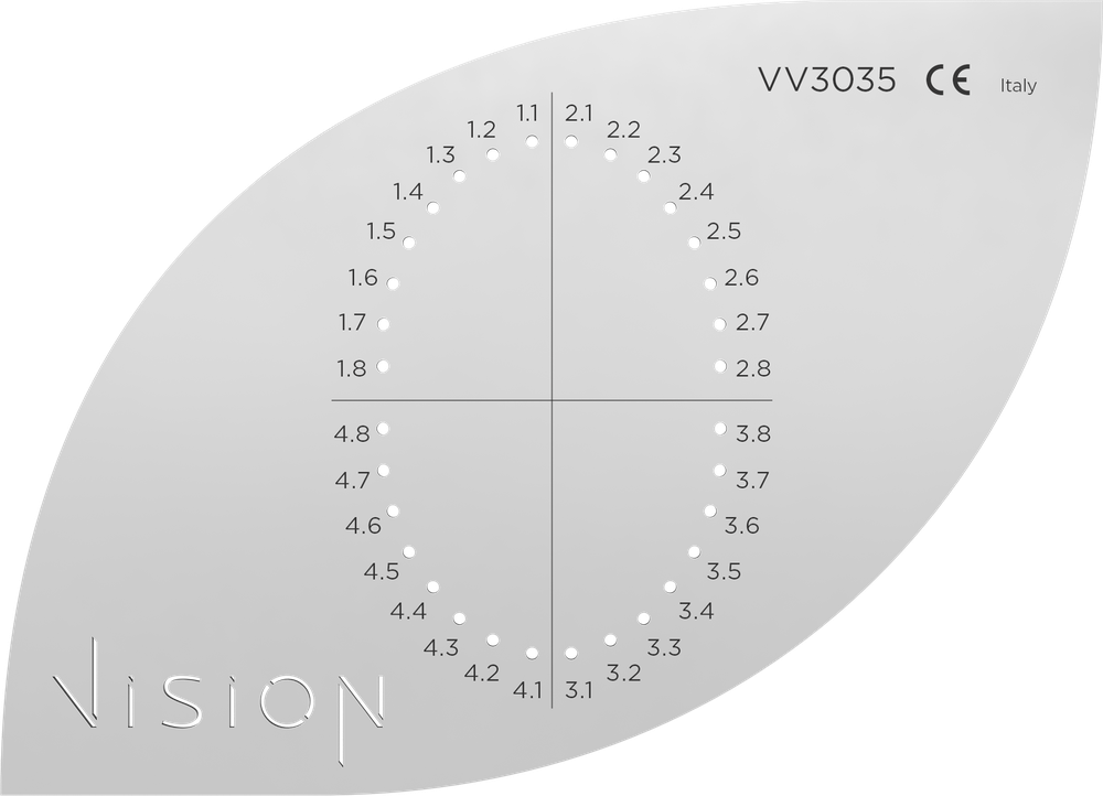VV3035 – ASA Dental S.p.A. Uninominale, Kofferdamrahmen und -boards