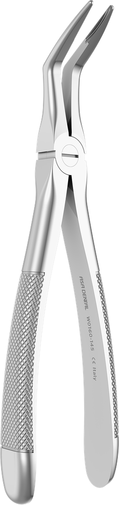 UK-Wurzeln - 16.3 ± 0.2 cm - mit geriffelten Spitzen W0160-145 – ASA Dental S.p.A. Uninominale, Extraktionszangen Unterkiefer