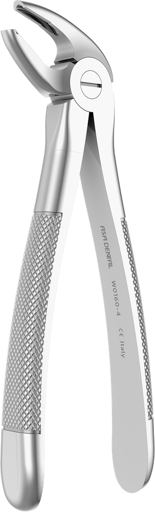 UK-Frontzähne - 14.4 ± 0.2 cm - mit geriffelten Spitzen W0160-4 – ASA Dental S.p.A. Uninominale, Extraktionszangen Oberkiefer