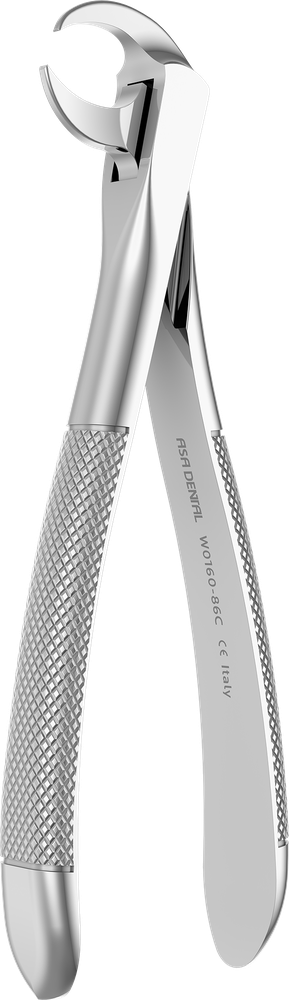 UK-Molaren - 14.3 ± 0.2 cm - mit geriffelten Spitzen W0160-86C – ASA Dental S.p.A. Uninominale, Extraktionszangen Oberkiefer