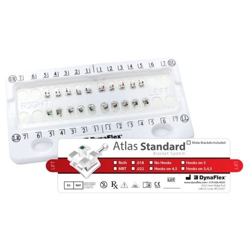 ATLAS STANDARD BRACKET SYSTEM 202-R2-NHK – Dynaflex Orthodontics USA, Metallbrackets