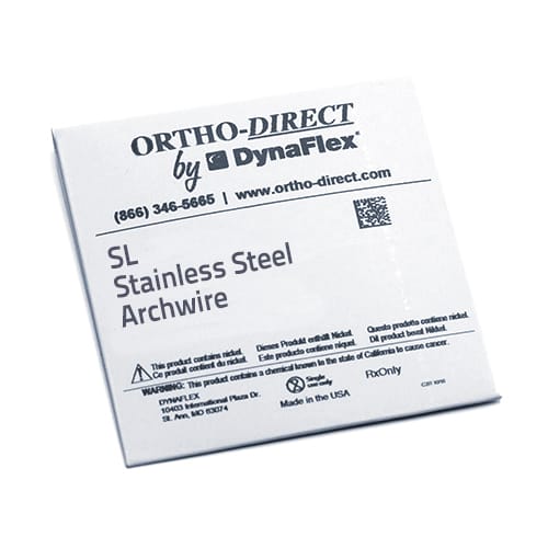 SL STAINLESS STEEL WIRE 10 PACK O-950-1242 – Dynaflex Orthodontics USA, Stangendrähte