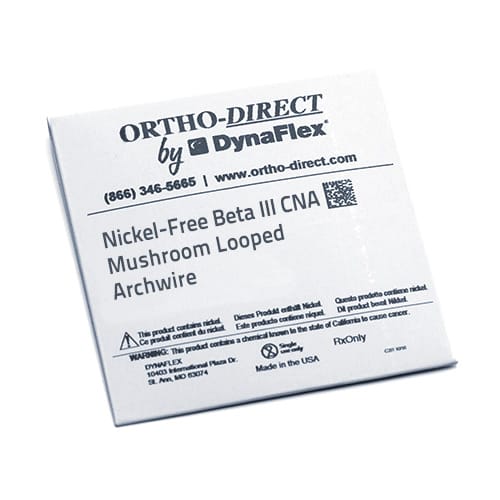 DYNAFLEX NICKEL-FREE BETA III CNA: MUSHROOM LOOPED ARCHWIRE O-950-9065