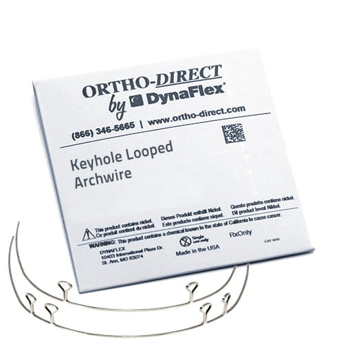 DYNFAFLEX STAINLESS STEEL: KEYHOLD LOOPED ARCHWIRE O-951-8001 – Dynaflex Orthodontics USA, Stangendrähte