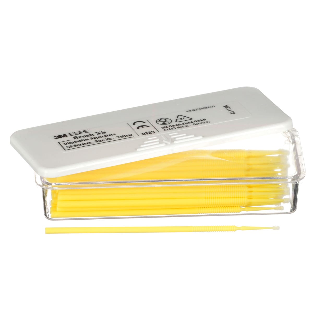 3M™ Pinsel XS (feine, gelbe Einmalapplikatoren) 41904 – Solventum, Applikationspinsel