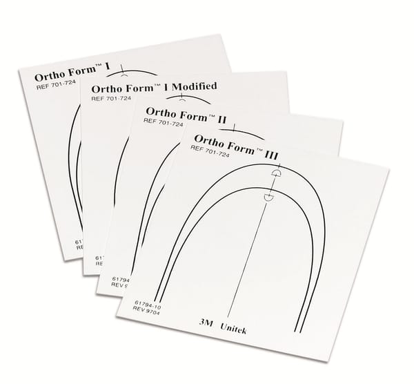 3M™ OrthoForm™ Diagnosis Bogenform-Schablonen 701-723