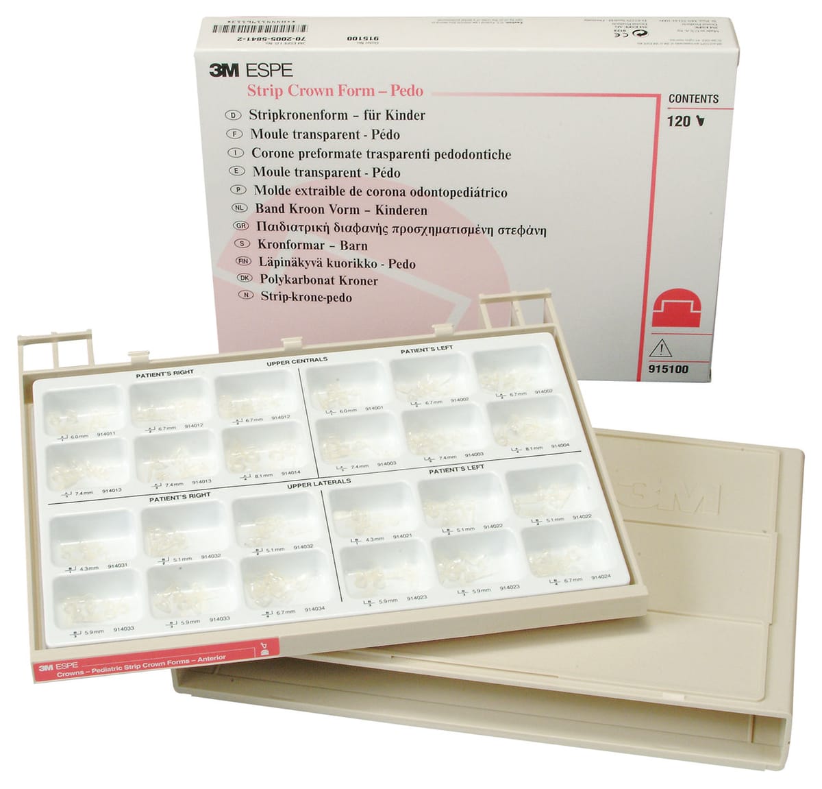 3M™ Strip Crown Form - Pedo 915100 – Solventum, Stripkronen